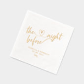 Elegante The Night Before Probe Dinner Gold Servietten Mit Folie (Links)