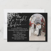 Elegante The Night Before Wedding Probe Dinner Einladung (Vorderseite)