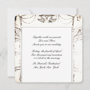 Elegante Theater-Hochzeitseinladung Einladung
