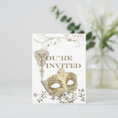 Elegante Theatereinladung Einladung (Stehend Vorderseite)