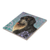 Elegante Tibetan Mastiff Keramik Tile Fliese (Seite)