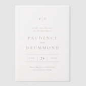 Elegante tiefe Burgunderrot Hochzeit - Termin vorm Pergament Einladungen (Vorderseite)