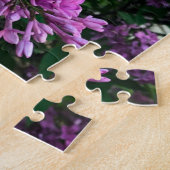 Elegante tiefe lila magentafarbene Blumen Blume li Puzzle (Seite)