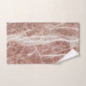 Elegante tiefe Rose und weißer Marmor Badhandtuch Set (Handtuch)