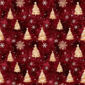 Elegante tiefe rote und goldene Weihnachtsbäume de Fleecedecke