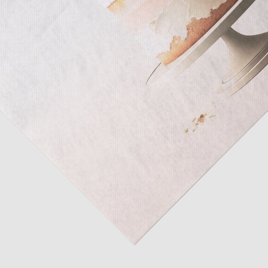 Elegante Tier Blush Blumengebäck Seidenpapier (Ausschnitt)