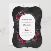 Elegante Till Death Do us Part-Rose Save the Date (Vorderseite)
