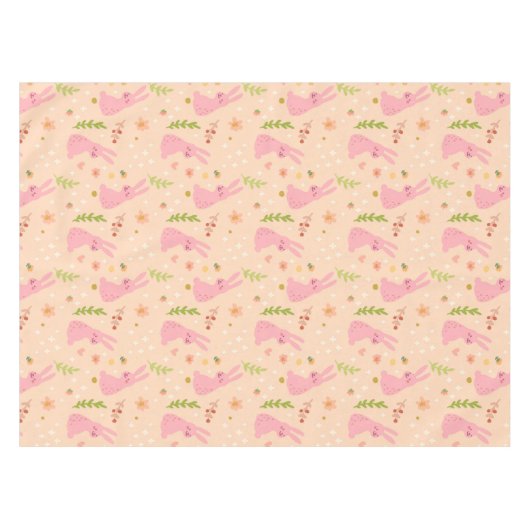 Elegante Tischdecke Aquarell-Ostern-Muster-| (Vorderseite (Horizontal))