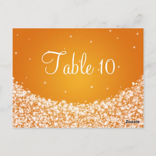 Elegante Tischnummer (Rückseite)