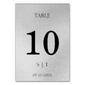 Elegante Tischnummer (Vorderseite)