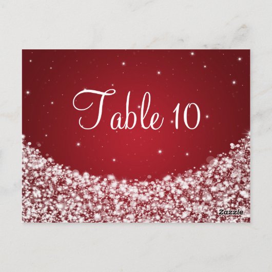 Elegante Tischnummer (Rückseite)