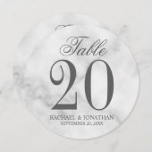 Elegante Tischnummer (Vorne/Hinten)