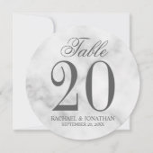 Elegante Tischnummer (Vorderseite)