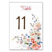 Elegante Tischnummer (Vorderseite)