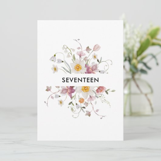 Elegante Tischnummer (Stehend Vorderseite)