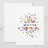 Elegante Tischnummer (Vorne/Hinten)