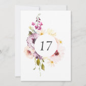 Elegante Tischnummer (Vorderseite)