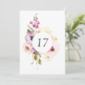 Elegante Tischnummer (Stehend Vorderseite)