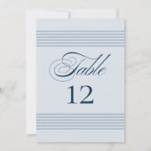 Elegante Tischnummer am Meer (Rückseite)