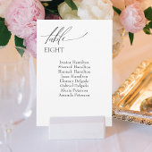 Elegante Tischnummer für Hochzeiten