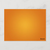 Elegante Tischnummer Liebe Jagd Orange (Rückseite)