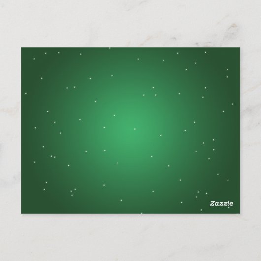 Elegante Tischnummer Magic Sparkle Green (Rückseite)
