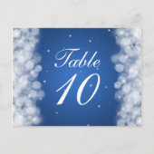 Elegante Tischnummer Party Sparkle (Vorderseite)