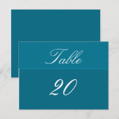 Elegante Tischnummer Postkarte (Vorne/Hinten)