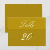 Elegante Tischnummer Postkarte (Vorne/Hinten)