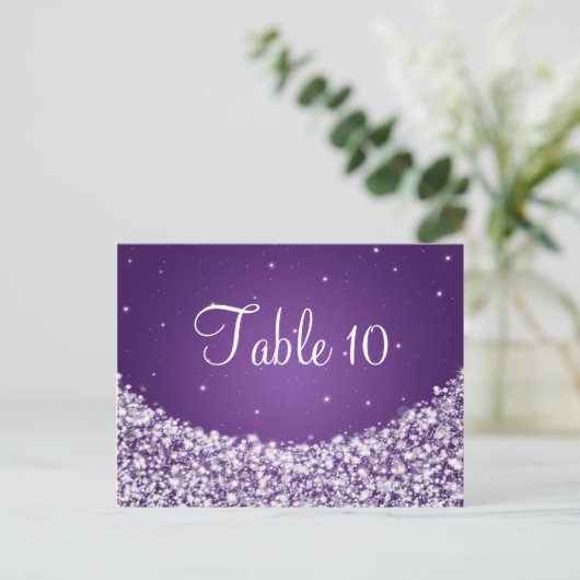 Elegante Tischnummer Splash & Spa Tamaro Lila (Stehend Vorderseite)
