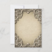 Elegante Tischnummer Südlicher Charme Rustikale Bu (Rückseite)