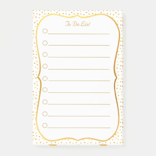 Elegante To-Do-Liste Post-it Klebezettel (Vorderseite)
