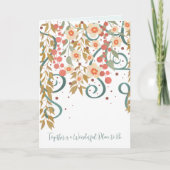 Elegante Together Quote Wedding Hübsch Floral Karte (Vorderseite)