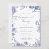 Elegante Toile Einladung (Vorderseite)