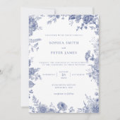 Elegante Toile Einladung (Vorderseite)