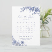 Elegante Toile Einladung (Stehend Vorderseite)