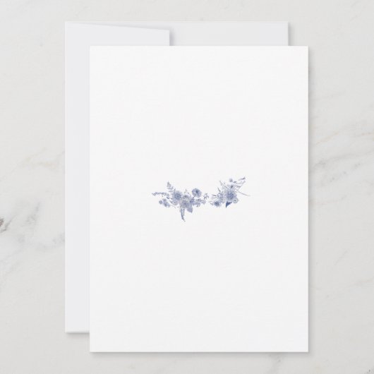 Elegante Toile Einladung (Rückseite)