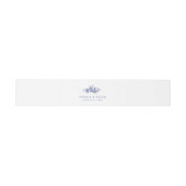 Elegante Toile French Blue Floral Bly Band (Flach)