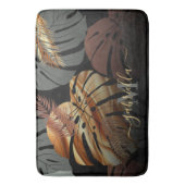 Elegante topische Blätter Badematte (Vorderseite Vertikal)