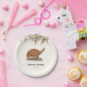 Elegante Tortoise Geburtstagsparty Pappteller (Party)