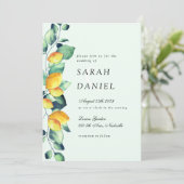 Elegante Toscana Hochzeit Einladung (Stehend Vorderseite)