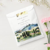 Elegante Toskana Italien Wasserfarbenen Landschaft Geschenktütchen (Versiegelt)