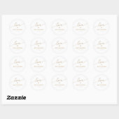 Elegante Touch EDITABLE FARBE Wedding Stickers (Blatt)