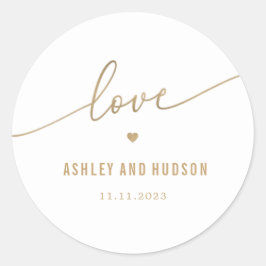Elegante Touch EDITABLE FARBE Wedding Stickers