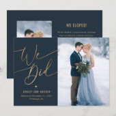 Elegante Touch Hochzeitskündigung Dankeskarte (Vorne/Hinten)