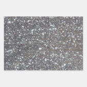 Elegante Touch von Silber Geschenkpapier Set (Vorderseite)