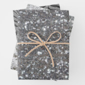 Elegante Touch von Silber Geschenkpapier Set (Beispiel)