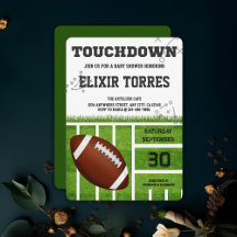 Elegante Touchdown Football Baby Shower