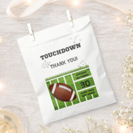 Elegante Touchdown Football Baby Shower Geschenktütchen