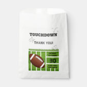 Elegante Touchdown Football Baby Shower Geschenktütchen (Vorderseite)
